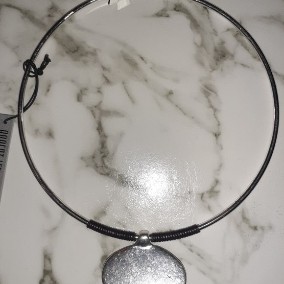 Robert Lee Morris nwt choker necklace Silvertone - Picture 7 of 9